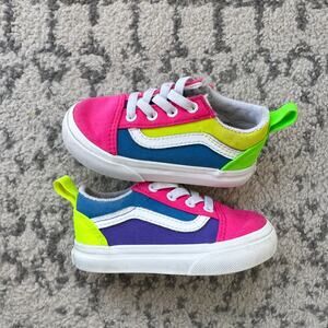 VANS Neon Color Block Shoes 6C